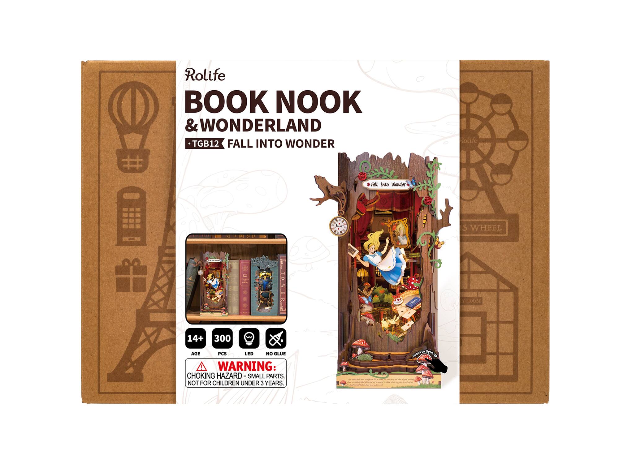 Rolife® Fall into Wonder DIY Book Nook Shelf Insert Kit